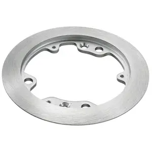 Image of SA3182 1-Gang Carpet Flange, Round, 5.25" Diameter, Brushed Aluminum