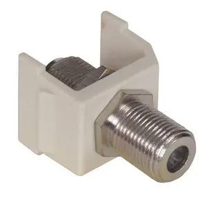 Image of SFFALX Snap-Fit, F-Coax Connector, Almond