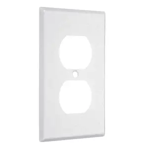 Image of WTW-D Placa de pared metálica de 1 vía, estándar, dúplex, blanco texturizado