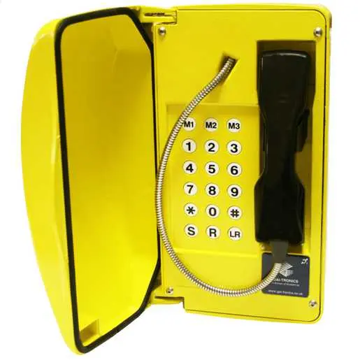 Image of 114-02-001J-122 Titan (VoIP) yellow, steel cord, 18 button (CE Marked)