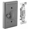 Image of 5121-2 1-Gang Weatherproof Cover, Vertical, Toggle Single Pole 125V, 15A Switch Included, Bronze