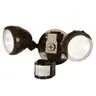 Image of 5882-7 Weatherproof LED Flood Light Kit with Motion Sensor, Bronze