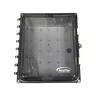 Image of ATS-00064 12x10x6 Polycarbonate Enclosure with Clear Door, Key Lock & 4 RPSMA Holes