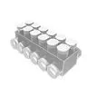 Image of BIBD7506HD BIBD7506HD, Double Sided Heavy Duty Clear Insulated Six Conductor Mult-Tap Connector