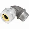 Image of ZN412 ZN412 - 1-1/4"Aluminum Cord Connector, 90° Bend, Cord Range .875-1.000,