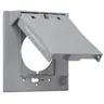 Image of MX2150S 2-Gang Flip Weatherproof Cover, Vertical/Horizontal, 1-Device, 3-in-1, 2.25 in. diameter, Gray