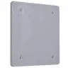 Image of PBC200GY 2-Gang Weatherproof Cover, Plastic, Blank, Gray