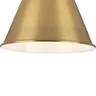 Image of P350199-163 Hinton Collection One-Light Vintage Brass Vintage Style Ceiling Light