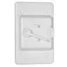 Image of PTC100WH 1-Gang Weatherproof Cover, Plastic, Toggle, White