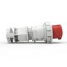 Heavy Duty Products, IEC Pin and Sleeve Devices, Male, Plug, 100 A 3 Phase 480 VAC, 3-POLE 4-WIRE, Red, Watertight