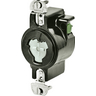 Locking Devices, Bryant Power Interrupting, Hospital Use, Receptacle, 20A 125V, 2-Pole 3-Wire Grounding, Non-NEMA, Screw Terminal, Black