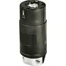 Locking Devices, Bryant Power Interrupting, Hospital Use, Female Connector Body, 20A 125V, 2-Pole 3-Wire Grounding, Non-NEMA, Screw Terminal, Black and White