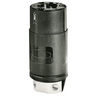 Locking Devices, Bryant Power Interrupting, Industrial, Female Nylon Connector Body, 20A 125V AC or DC/10A 250V DC 480V AC, 2-Pole 3-Wire Grounding, Non-NEMA, Screw Terminal, Black and White