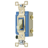 Switches and Lighting Controls, Illuminated Industrial Grade, Toggle Switches, General Purpose AC, Single Pole, 15A 120/277V AC, Back and Side Wired, Ivory