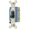 Switches and Lighting Controls, Industrial Grade, Toggle Switches, General Purpose AC, Single Pole, 15A 120/277V AC, Back and Side Wired, Brown