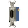 Image of 4821L Locking Industrial Grade, Toggle Switches, General Purpose AC, Momentary Single Pole-Double Throw Center Off, 15A 120/277V AC, Back and Side Wired,