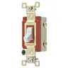 Image of 4902W Switches and Lighting Controls, Industrial Grade, Toggle Switches, General Purpose AC, Double Pole, 20A 120/277V AC, Back and Side Wired, White