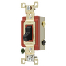 Switches and Lighting Controls, Industrial Grade, Toggle Switches, General Purpose AC, Four Way, 20A 120/277V AC, Back and Side Wired, Black