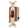 Switches and Lighting Controls, Industrial Grade, Toggle Switches, General Purpose AC, Three Way, 20A 120/277V AC, Back and Side Wired, Brown