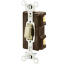 Bryant Wiring Devices, Push Button Switch, Single Pole, 20A 120/277V AC,Glow Handle, Ivory
