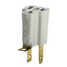 Straight Blade Devices, Adapters, 2 to 3 Wire Grounding, Gray, Single Pack