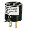 Lampholders, Plug-in Adapter, Grounding Adapter, 15A 2W to 3W, Gray