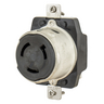 Locking Devices, Locking Devices, Marine Grade, Receptacle, 50A 125V, 2-Pole 3-Wire Grounding, Non-NEMA, Screw Terminal, Yellow, Corrosion Resistant