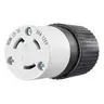 Image of 70530NC Locking Devices, Industrial, Female Connector Body, 30A 125V, 2-Pole 3-Wire Grounding, L5-30P, Screw Terminal, Black and White