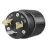 Image of 70530NPB Locking Devices, Industrial, Male Plug, 30A 125V, 2-Pole 3-Wire Grounding, L5-30P, Screw Terminal, Black