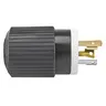 Image of 70530NP Locking Devices, Industrial, Male Plug, 30A 125V, 2-Pole 3-Wire Grounding, L5-30P, Screw Terminal, Black and White