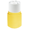 Locking Devices, Marine Grade, Female Connector Body, 30A 250V, 2-Pole 3-Wire Grounding, L6-30R, Screw Terminal, Yellow, Corrosion Resistant