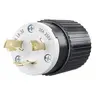 Image of 70630NP Locking Devices, Industrial, Male Plug, 30A 250V, 2-Pole 3-Wire Grounding, L6-30P, Screw Terminal, Black and White