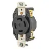 Image of 71430FR Locking Devices, Industrial, Flush Receptacle, 30A 125/250V, 3-Pole 4-Wire Grounding, L14-30R, Screw Terminal, Black