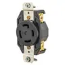 Image of 71530FR Locking Devices, Industrial, Flush Receptacle, 30A 3-Phase Delta 250V AC, 3-Pole 4-Wire Grounding, L15-30R, Screw Terminal, Black