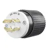 Image of 71620NP Locking Devices, Industrial, Flush Receptacle, 20A 3-Phase Delta 480V AC, 3-Pole 4-Wire Grounding, L16-20P, Screw Terminal, Black and White