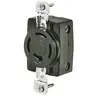 Image of 7410G Locking Devices, Industrial, Flush Receptacle, 20A 250V, 3-Pole 4-Wire Grounding, Non-NEMA, Screw Terminal, Black