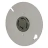 Image of 7417 Locking Devices, Industrial, Flush Receptacle, 20A 3-Phase Wye 120/208V AC, 4-Pole 4-Wire Non-Grounding, Non-NEMA, Mounted to 4" Round Cover