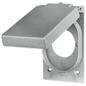 Wallplates and Boxes, Weatherproof Covers, 1- Gang, 1) 1.62" Opening, Standard Size, Cast Aluminum