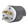Straight Blade Devices, Male Plug, Heavy Duty, Industrial/Commercial Grade, Straight, 3-Pole 3-Wire Non-Grounding, 20A 125/250V, 10-20P, White, Single Pack