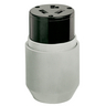 Straight Blade Devices, Female Connector Body, Heavy Duty, Industrial/Commercial Grade, Straight, 30A 125/250V, 3-Pole 3-Wire Non Grounding, 10-30R, White, Single Pack