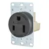 Image of 9550FR Straight Blade Devices, Receptacles, Flush Mount Single, Commercial/Industrial Grade, Reinforced Thermoplastic Polyester, 50A 125V, 5-50R