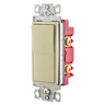 Switches and Lighting Controls, Industrial Grade Fashion Series, Rocker Switches, General Purpose AC, Three Way, 20A 120/277V AC, Back and Side Wired, Ivory