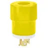 Image of 9965NSY Locking Devices, Locking Devices, Industrial, Male Plug, 20A 125/250V, 3-Pole 3-Wire Non Grounding, Non-NEMA, Screw Terminal, Yellow