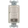 Image of MSD2001LA2 Wall Switch, Occupancy or Vacancy, Dual Tech, 2 Relay, 1000 Square Feet, 800W Incandescent, 1000W Fluorescent @ 120V AC, 1800W Fluorescent @ 277V