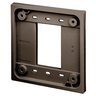 Straight Blade Devices, Accessories, 1 and 2 Gang Adapter Plate, Quad-Plex Receptacles, Brown, Single Pack