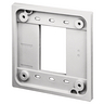 Straight Blade Devices, Accessories, 1 and 2 Gang Adapter Plate, Quad-Plex Receptacles, White, Single Pack