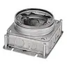 Image of BA2529 1-Gang, Round, Galvanized Stamped Steel Box, Shallow, Fully Adjustable, Single Service, Aluminum Top