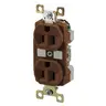 Image of BRY5262IGB Straight Blade Devices, Receptacles, Duplex, Commercial/Industrial Grade, 15A 125V, 2-Pole 3-Wire Grounding, 5-15R, Brown, Isolated Ground