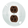 Straight Blade Devices, Receptacles, Duplex, Commercial/Industrial Grade, Specialty, 15A 125V, 2-Pole 3-Wire Grounding, 5-15R, Brown, Single Pack
