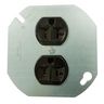 Straight Blade Devices, Receptacles, Duplex, Commercial/Industrial Grade, Specialty, 20A 125V, 2-Pole 3-Wire Grounding, 5-20R, Brown, Single Pack
